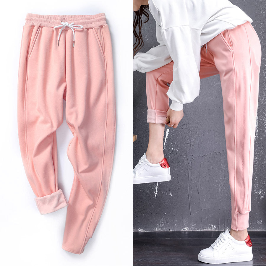 warm fleece joggers womens