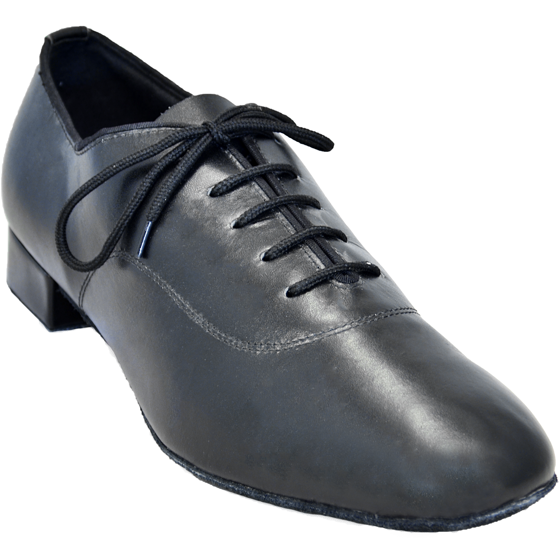 Comfort Balmoral - Black Leather - Low Heel – Dance Connection