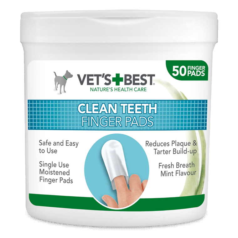 vets best clean teeth finger pads