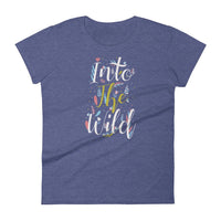 Inspirational-Women's Into The Wild T-Shirt-Heather Blue-S-StolenCompany