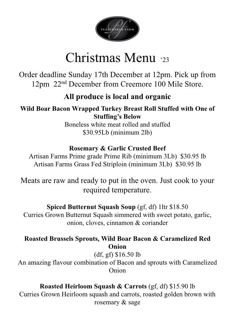 christmas menu 23