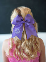 Load image into Gallery viewer, Monogrammed Hair Bow- Multiple Colors
