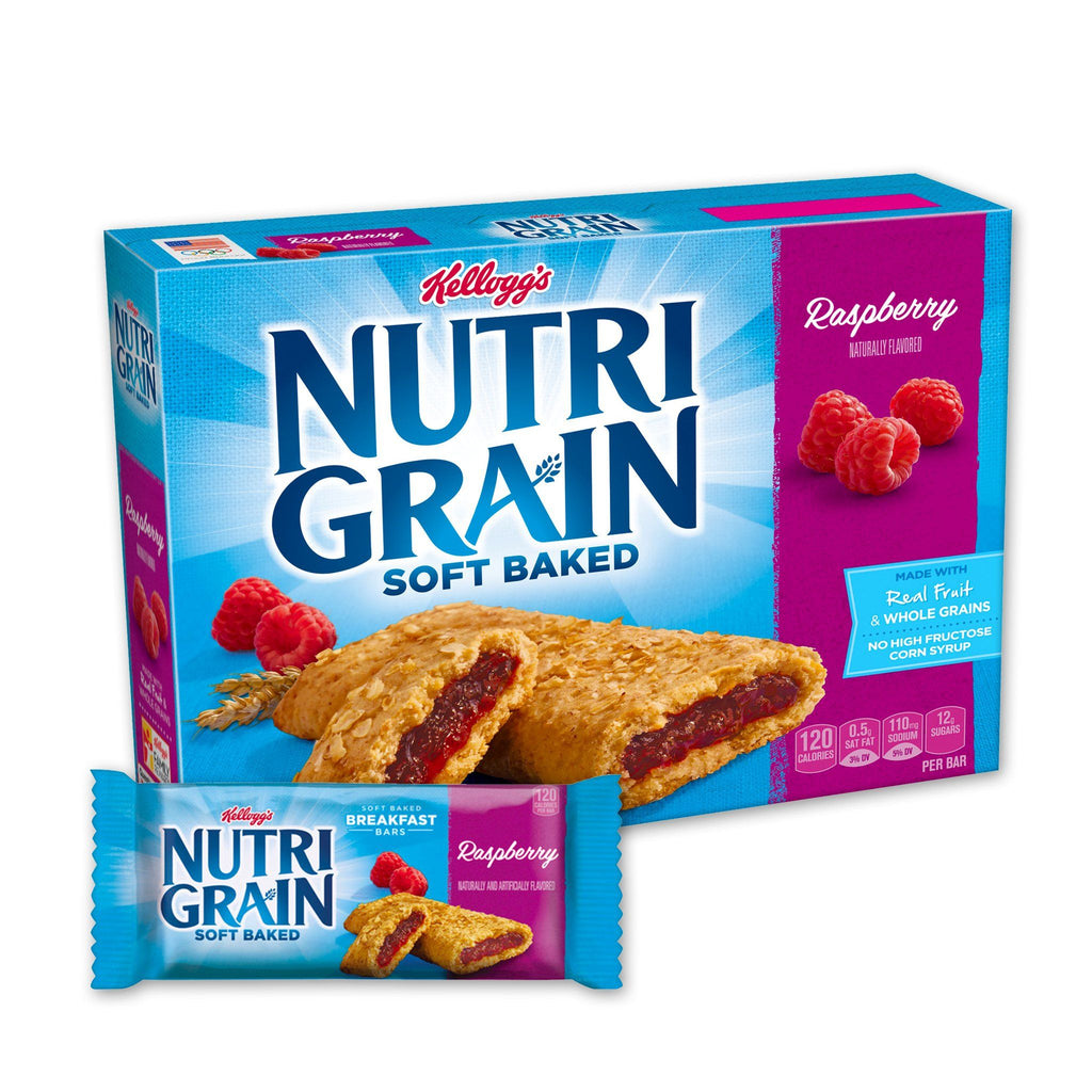 Kellogg S Nutri Grain Raspberry Chewy Cereal Bars 16 Count