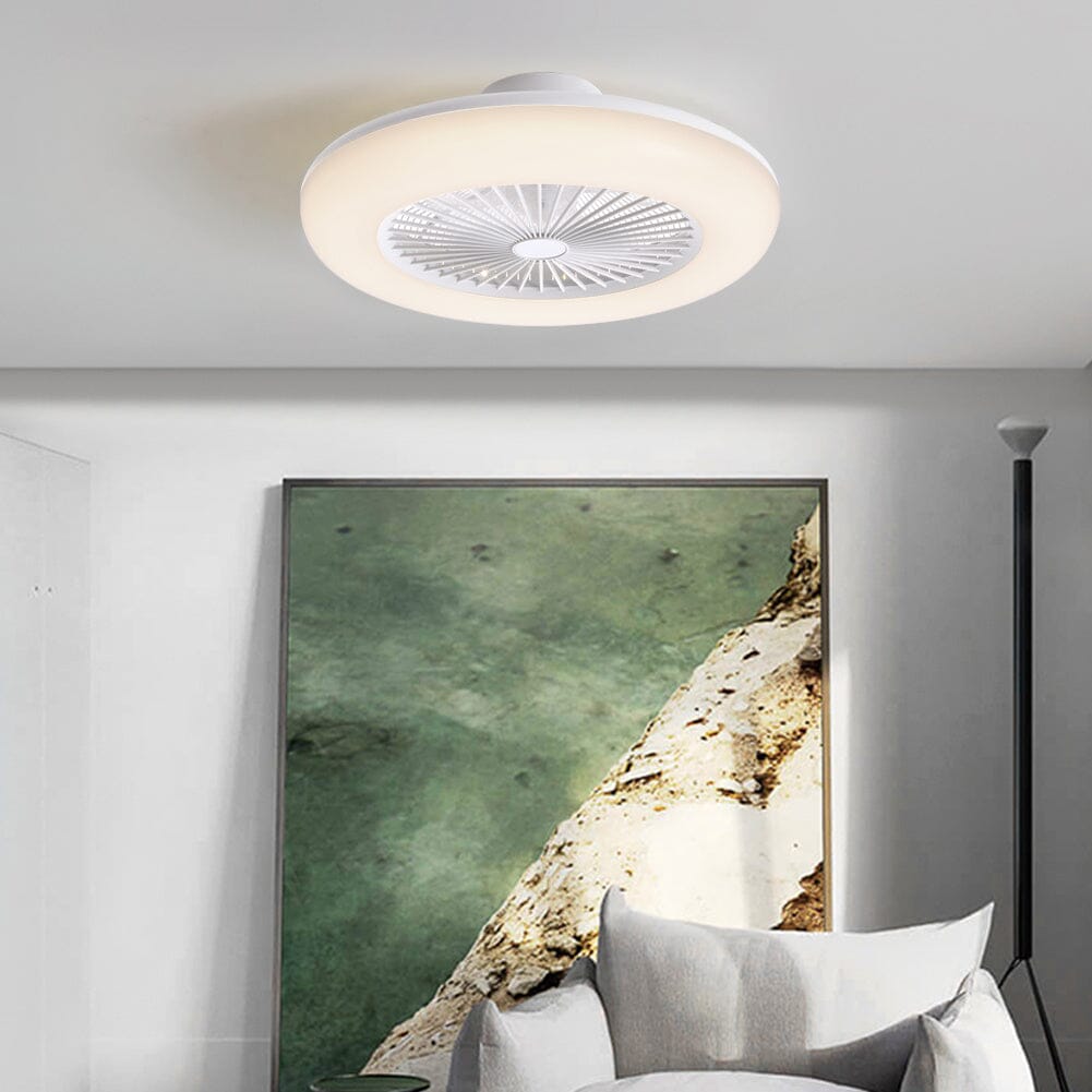 Dia 55cmCeiling Fan with 3 Colour LED Light and Remote Control