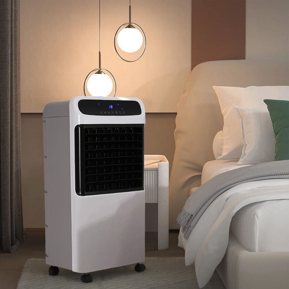 2 in 1 White Air Cooler and Heater with LED Display and Remote control