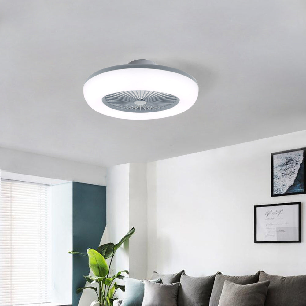 Dia 55cmCeiling Fan with 3 Colour LED Light and Remote Control