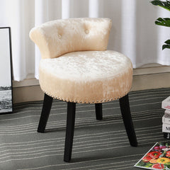 crushed velvet dressing stool