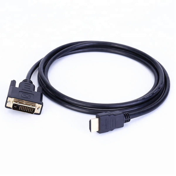 Gold Plated DVI 24+1 Skart Male to HDMI Cable Lead - 1m / 1.8m / 3m / 5m 3