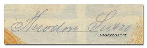 Theodore Sutro's Signature