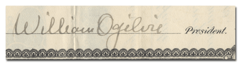 William Ogilvie's Signature