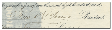 John Willard Young's Signature