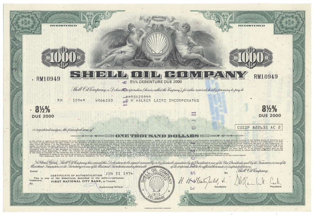 shell-oil-company-bond-certificate-ghosts-of-wall-street