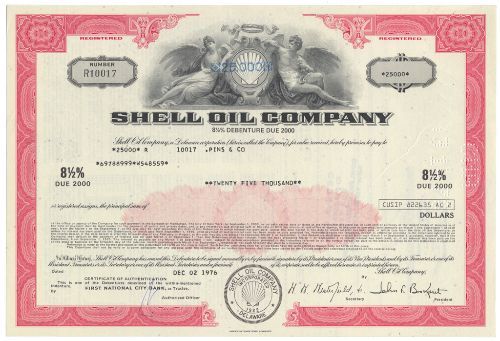 shell-oil-company-bond-certificate-ghosts-of-wall-street