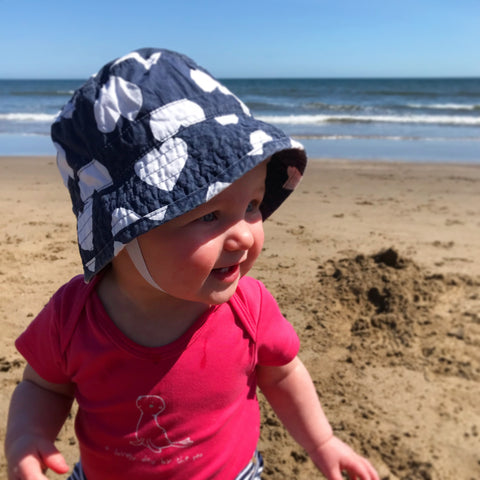 Baby Beatrice on the Beach, North Yorkshire
