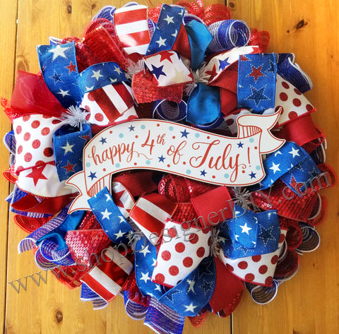 Patriotic DIY wreath