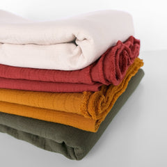 Stack of our Textured Cotton Double Cloth