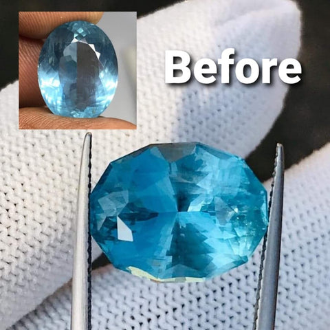 Importance of gemstone cut before and after