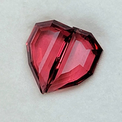 faceted Burmese red spinel