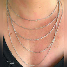 Load image into Gallery viewer, Sterling Silver Italian Cable Chain