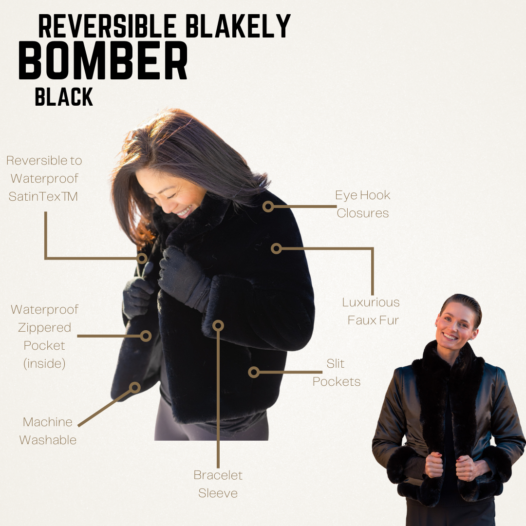 White Faux Fur Reversible Bomber Jacket – Pretty Rugged Gear