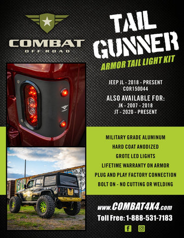 Combat Off Road Tailgunner Tail Light Info Sheet