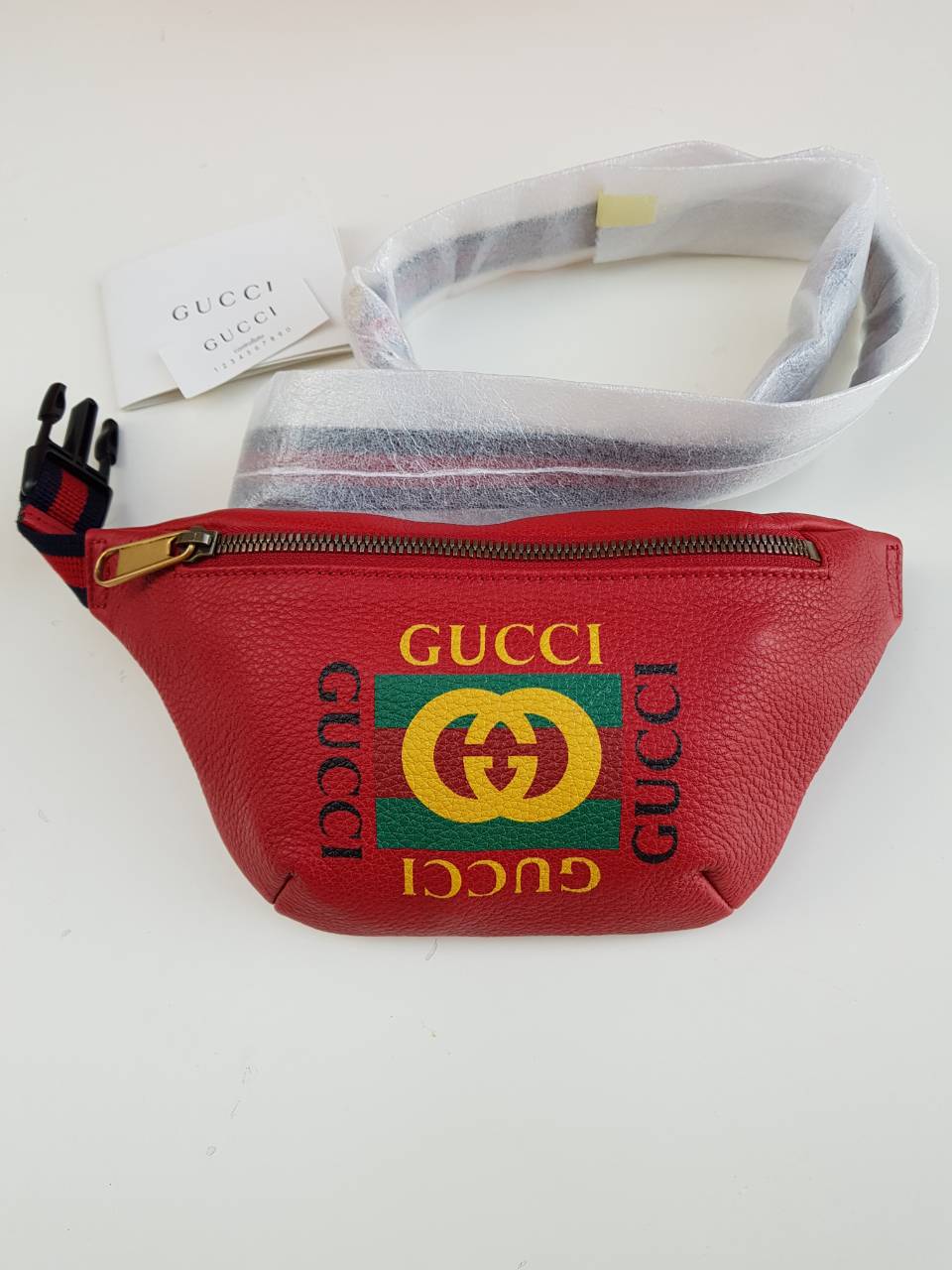 Authentic Gucci Belt Bag Red