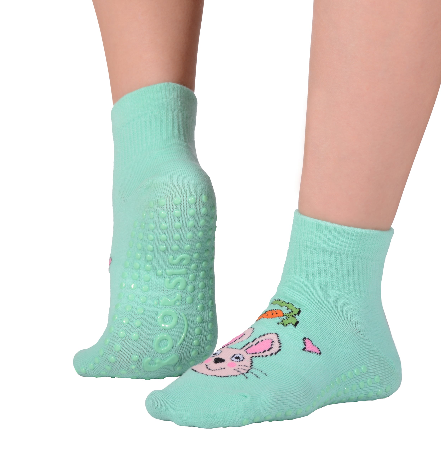 FOOTSIS Non Slip Grip Socks for Yoga, Pilates, Barre, Home, Hospital ,Mommy  and Me classes 