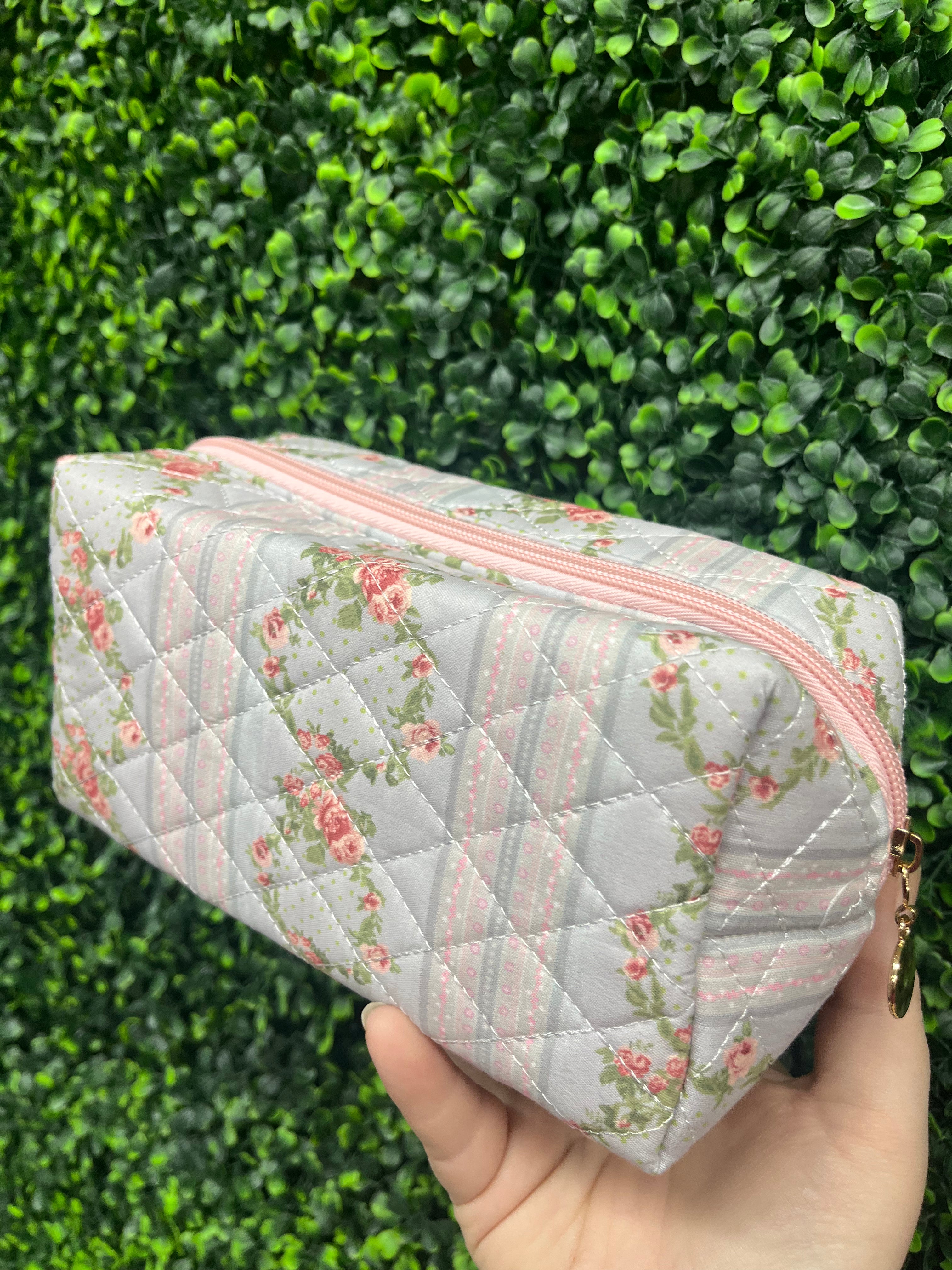 Floral Cosmetic Bag