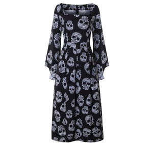 skull maxi skirt