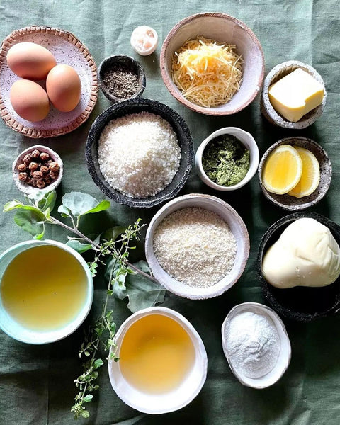 Warndu Ingredients for Bush Tomato Arancini