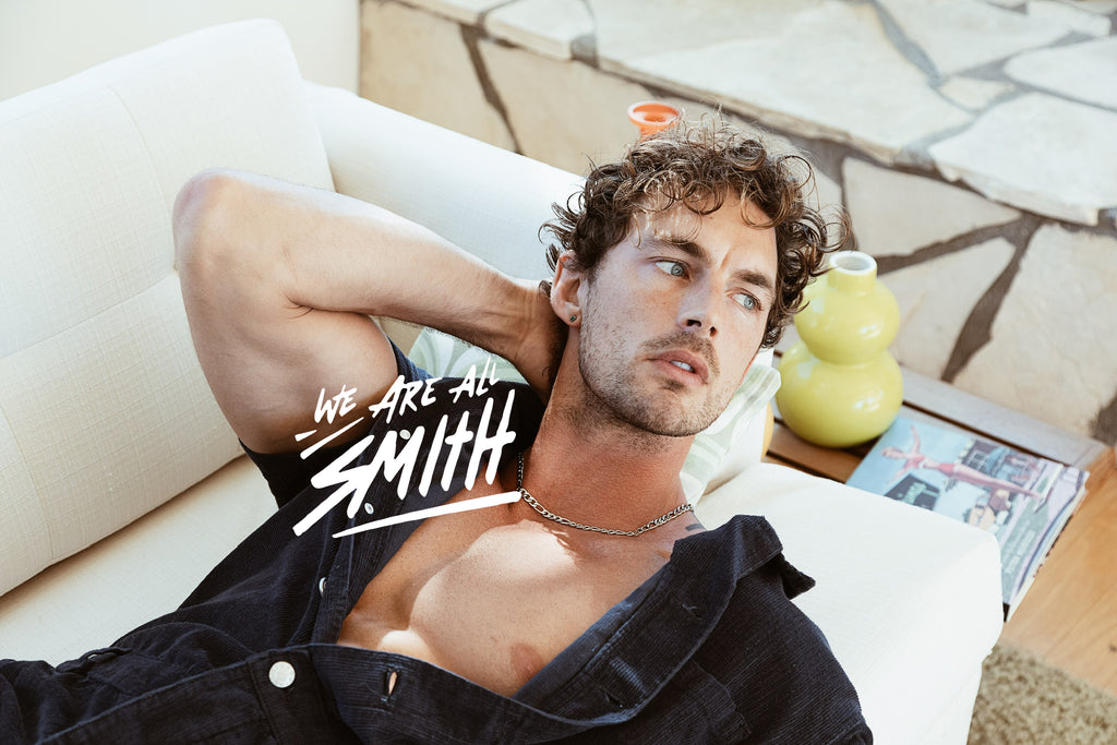 Male model Christian Hogue wearing We Are All Smith Men's Jewelry