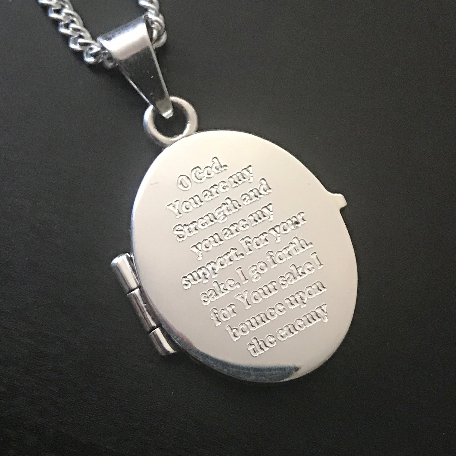 Custom engraved Men's Locket Necklace — WE ARE ALL SMITH