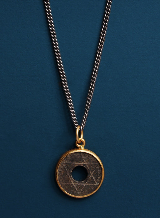 male coin necklace