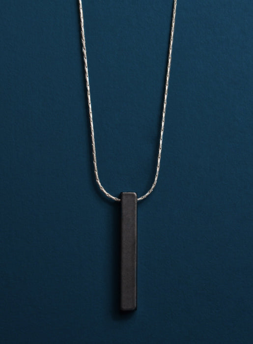 black bar necklace