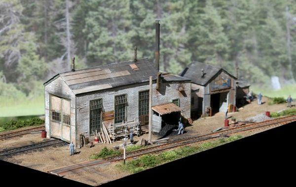 Engine House at Caldwell Junction HO Scale Kit  Fos 