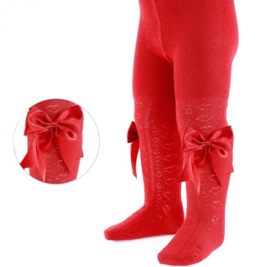 infant red tights
