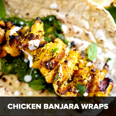 chicken banjara wraps