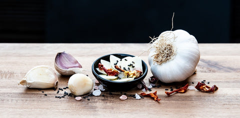 Garlic used in EltheCook Readymade Tadka (Tempered SPice blends). Shipping worldwide