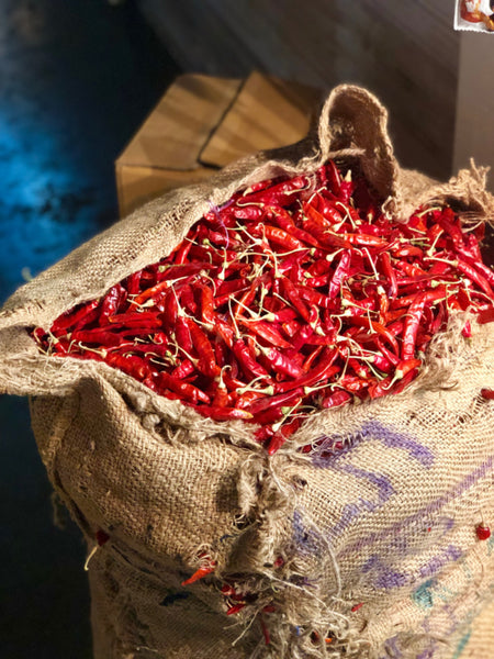 Guntur Red Chillies used in EltheCook Readymade Tadka (Tempered SPice blends). Shipping worldwide