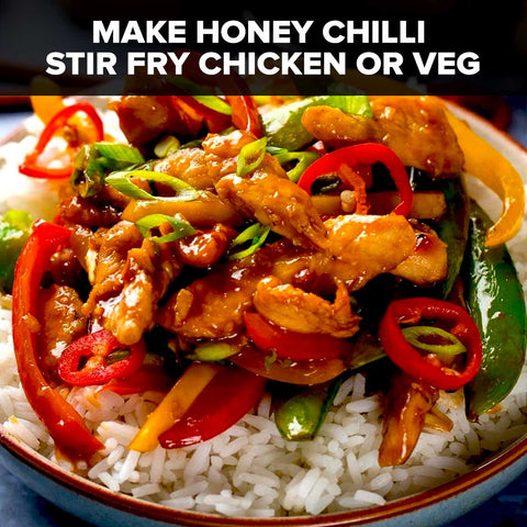 el the cook honey chilli dip sauce stir fry