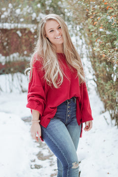 The Grace Heathered Long Sleeve Top