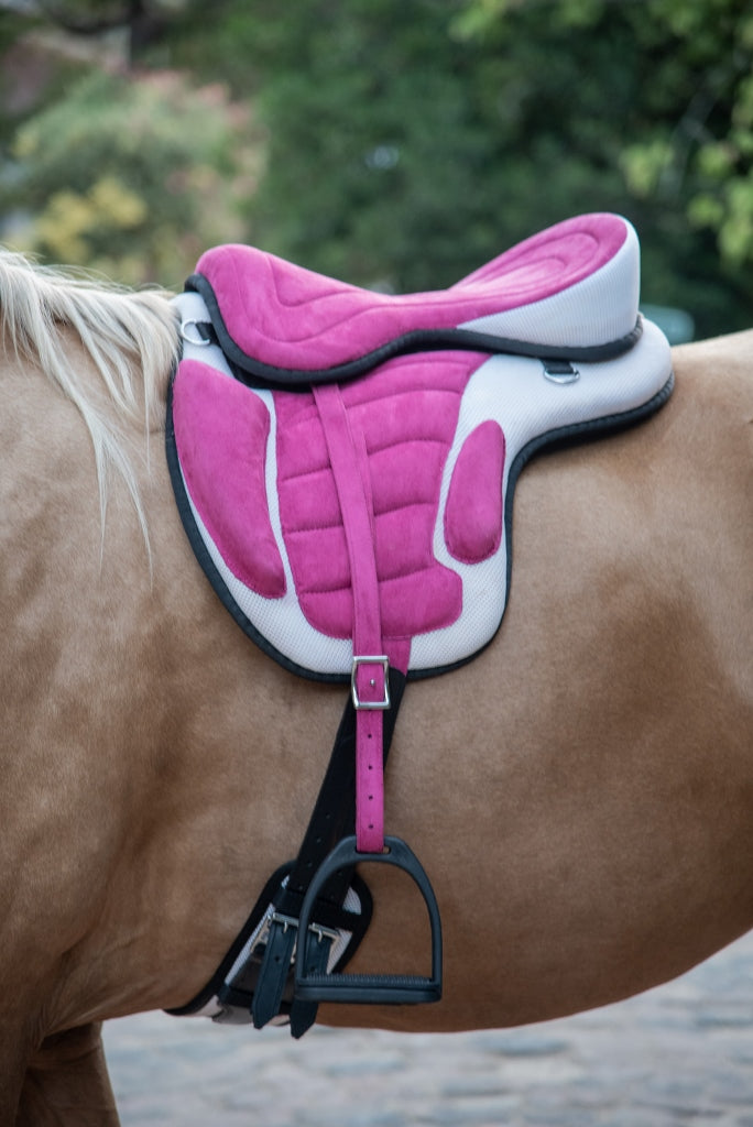 pink horse tack