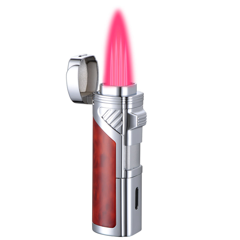 Torch Lighters, Quad Jet Flame Butane Lighter 4 Flame Torch Fl – Boonfire