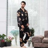 Conjunto de Pijama Estampado Dragón para Parejas