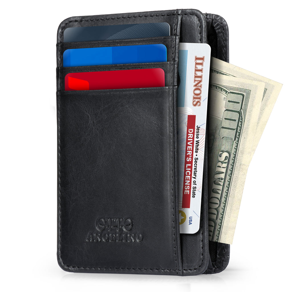 Otto Angelino Top Grain Leather Wallet Bank Cards Money Driver's ...