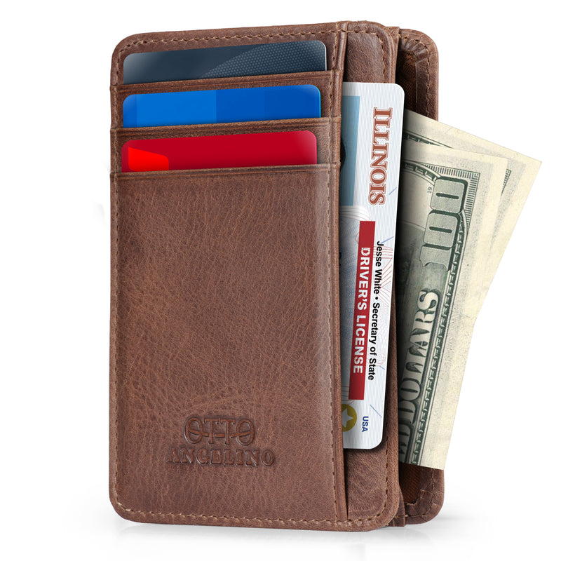 Otto Angelino Top Grain Leather Wallet Bank Cards Money Driver's ...