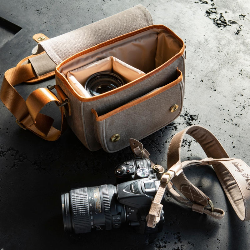 MegaGear Sequoia Canvas Camera Bag Compatible with Canon, Nikon, Sony ...