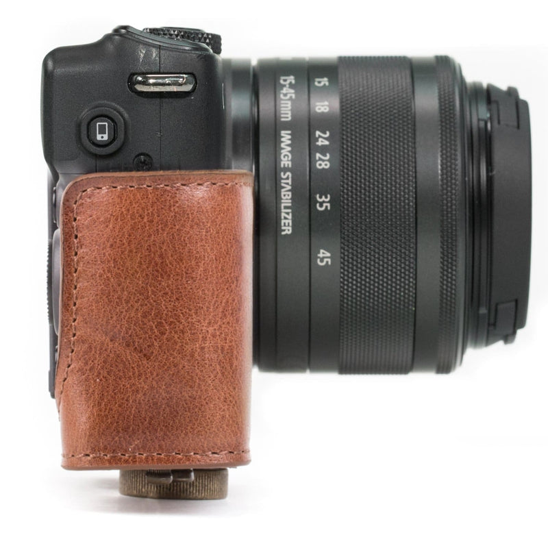 Megagear Canon Eos M10 Ever Ready Top Grain Leather Camera Case With Megagear Store