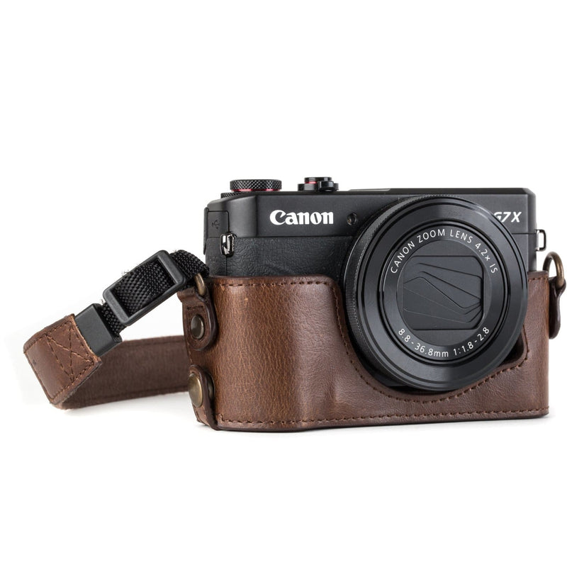 zak overdrijven Verdeel MegaGear Canon PowerShot G7 X Mark II Ever Ready Leather Camera Half –  MegaGear Store