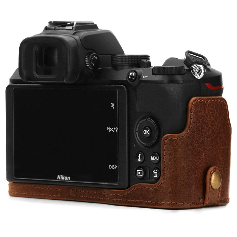 MegaGear Nikon Z50 Ever Ready Top Grain Leather Camera Half Case 